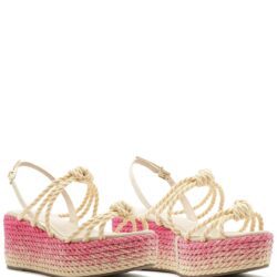 Sandália Schutz Flatform Tressê Tie-Dye Pink, 38 - Imagem 2