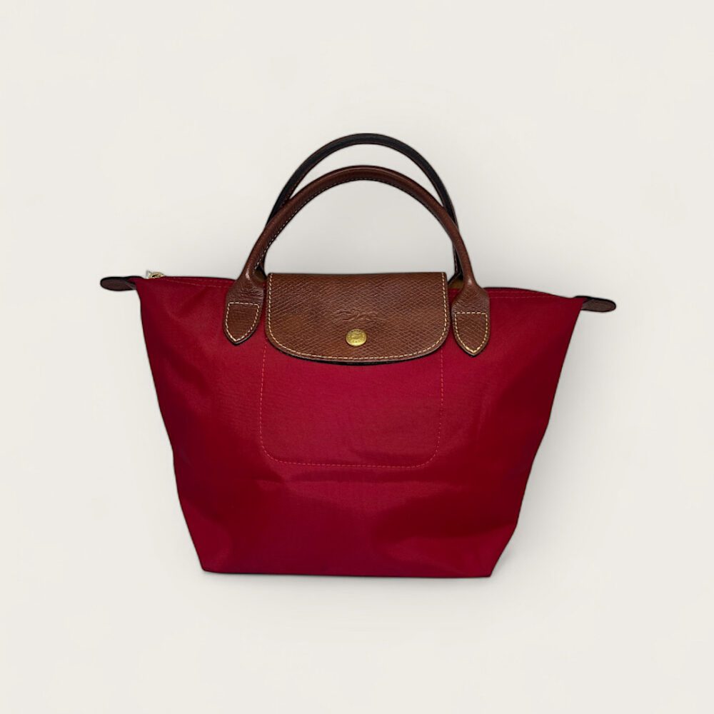 Bolsa Longchamp Pequena Tote Bag Le Pliage Vermelha