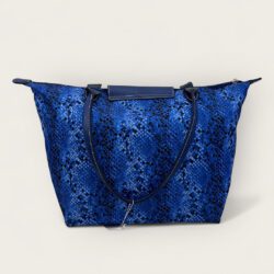Bolsa Longchamp Grande Tote Bag Le Pliage Cobra Azul - Image 2