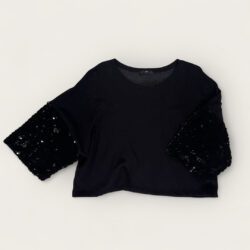 Blusa Cropped Paetês FYI, P