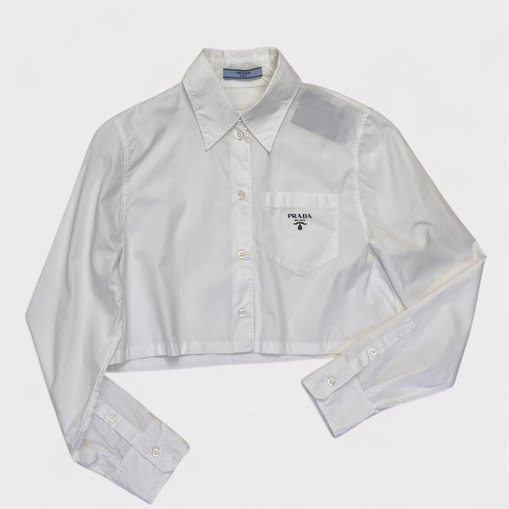 Camisa Cropped Prada, P