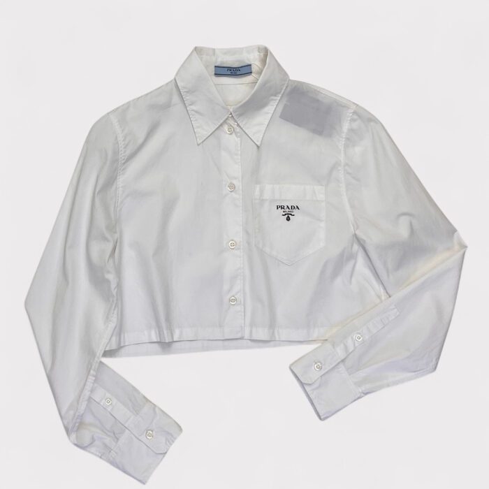 Camisa Cropped Prada, P
