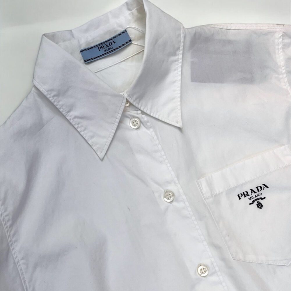 Camisa Cropped Prada, P - Image 2