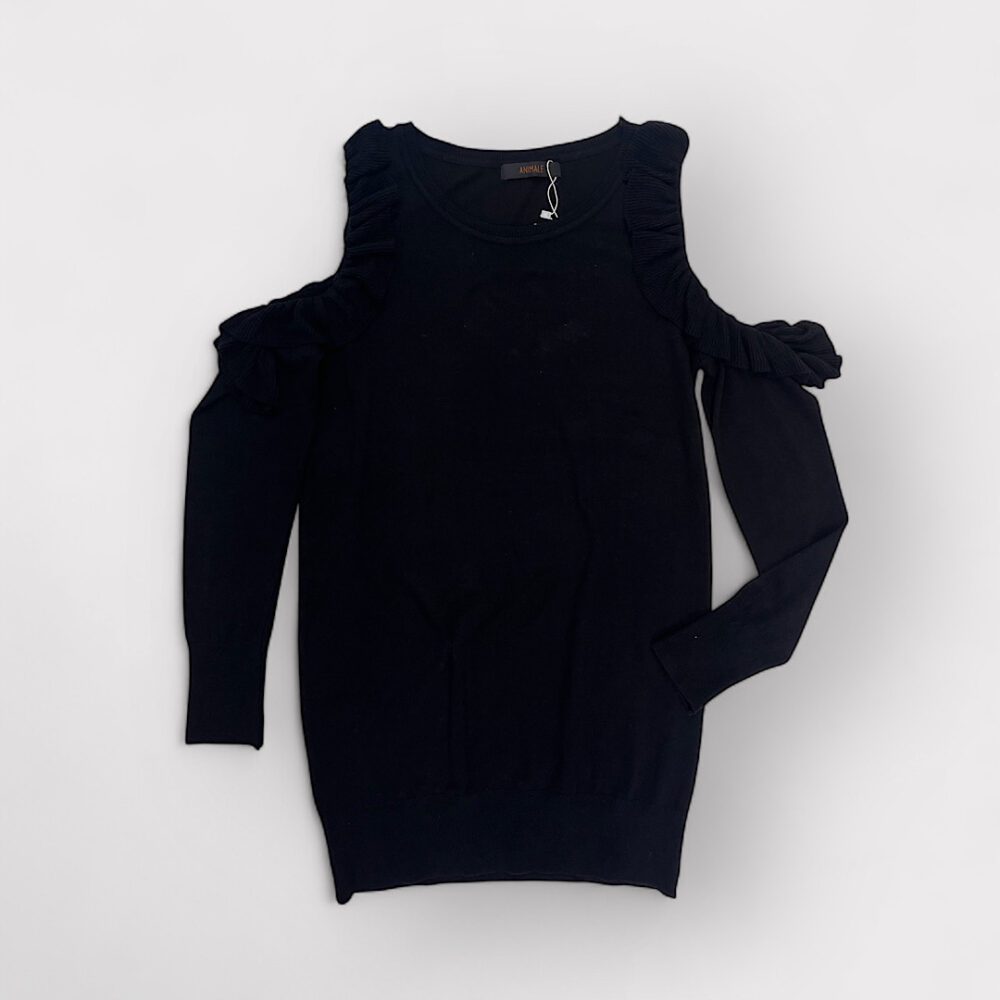Blusa Tricot Babados Animale, P
