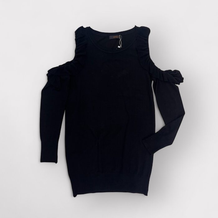 Blusa Tricot Babados Animale, P
