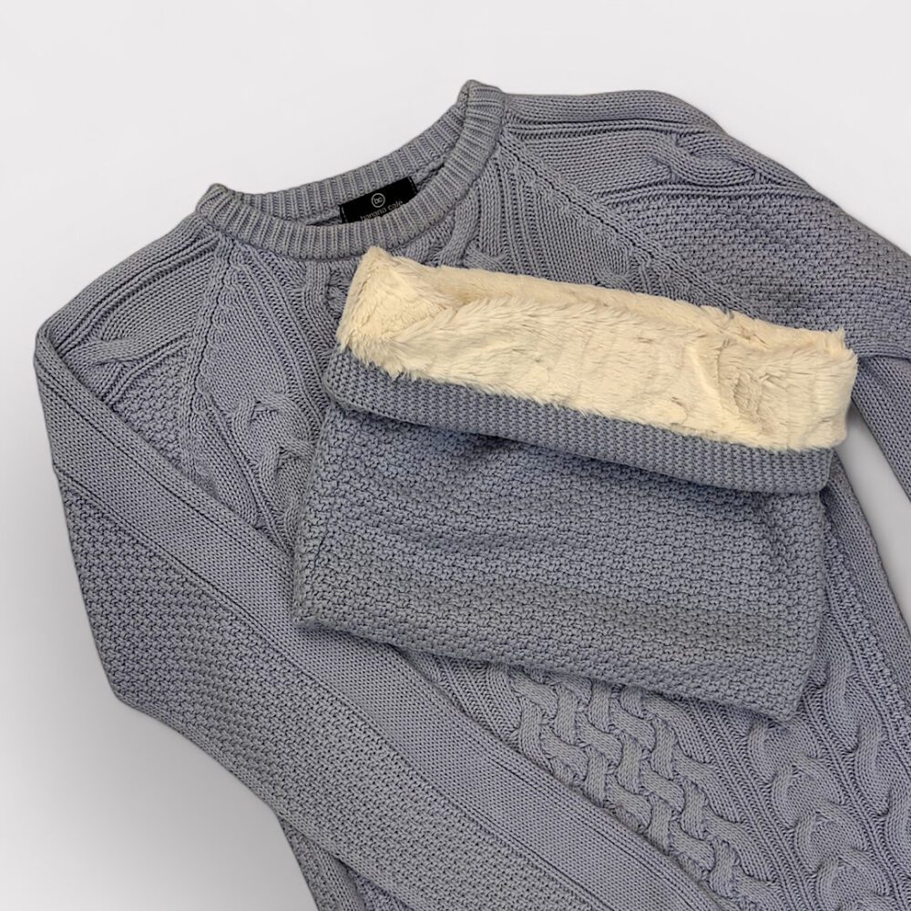 Blusa Tricot com Gola Banana Café, P - Image 2