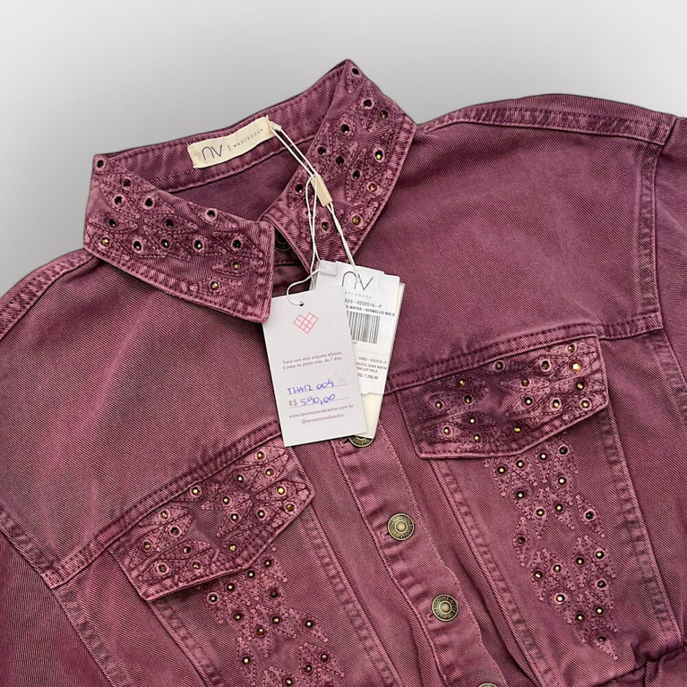 Jaqueta Jeans Maysa, Nati Vozza, P (sem uso) - Imagem 2