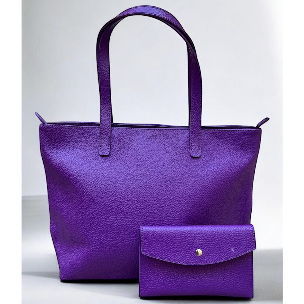 Bolsa Arezzo Shopping Roxa Mercato Grande