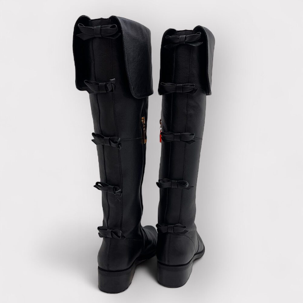 Bota Over The Knee Saara Preto Luz da Lua, 36 - Image 4