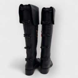 Bota Over The Knee Saara Preto Luz da Lua, 36 - Image 4